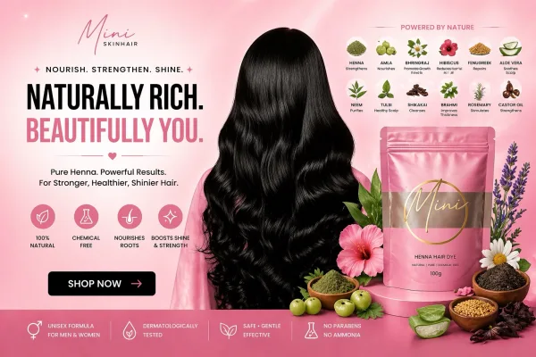 Mini Herbal Black Henna Dye – Natural Grey Coverage - Image 2